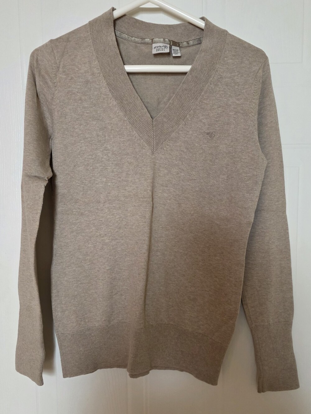 Esprit V-Neck Sweater Light Brown Medium